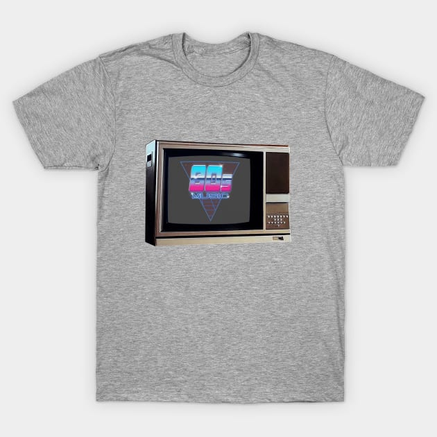 TV SET /80s MUSIC #2 T-Shirt by RickTurner